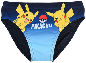 Costume da Bagno Pikachu Pokémon Modello Slip Mutandina Mare Piscina Bambino - Ez18154blu