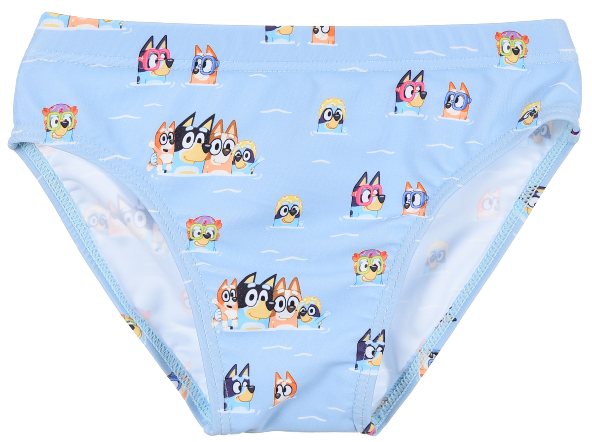 Costume da Bagno Bluey Modello Slip Mutandina Mare Piscina Bambino - Ez18113celeste