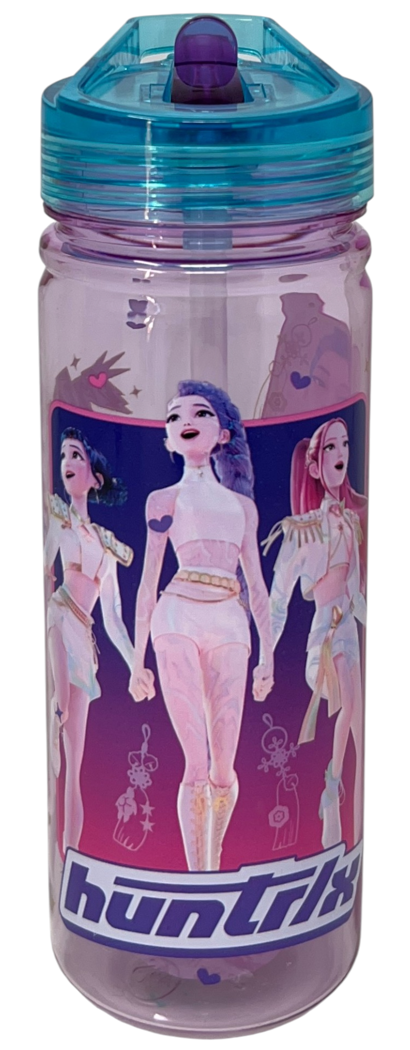 Borraccia Ecozen Huntrix K-Pop Demon Hunters in Tritan Bottiglia con Beccuccio Ripiegabile 580 Ml -86823