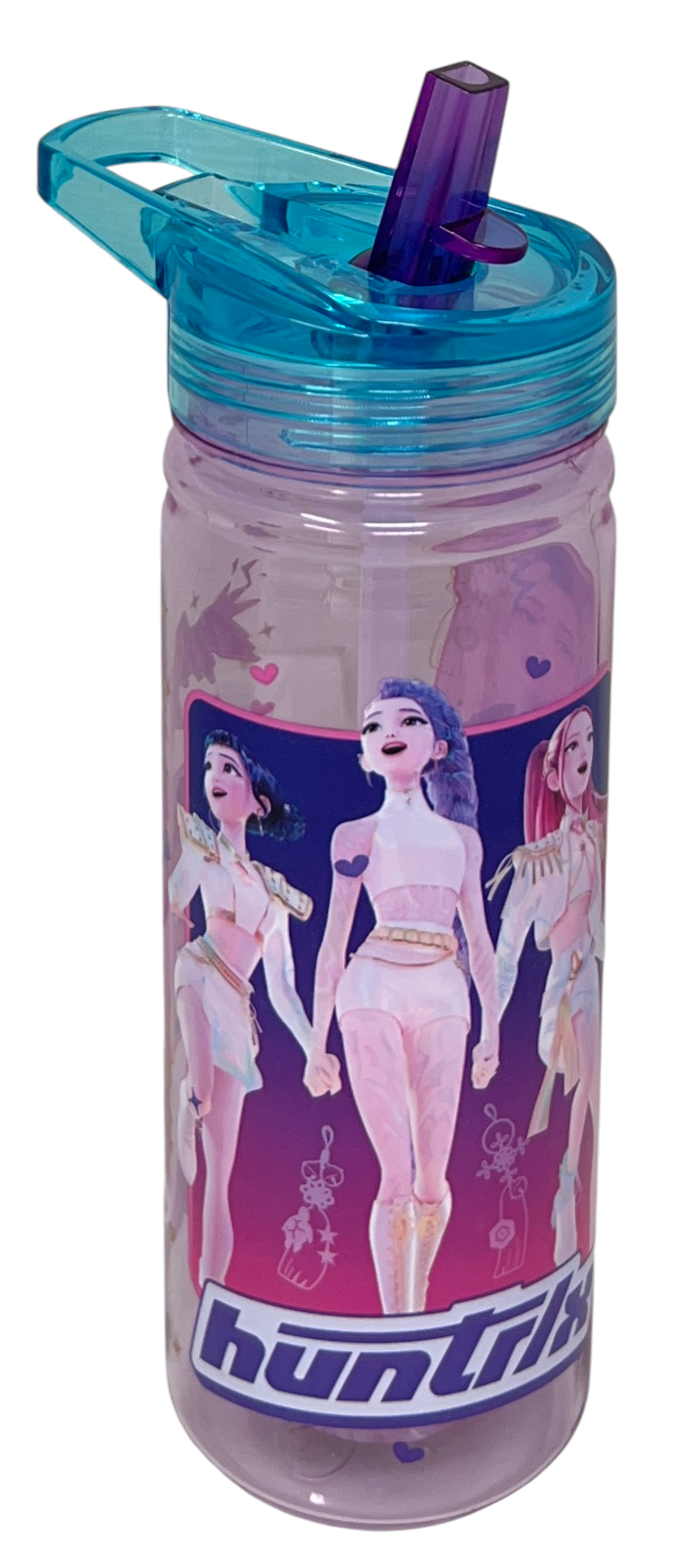 Borraccia Ecozen Huntrix K-Pop Demon Hunters in Tritan Bottiglia con Beccuccio Ripiegabile 580 Ml -86823