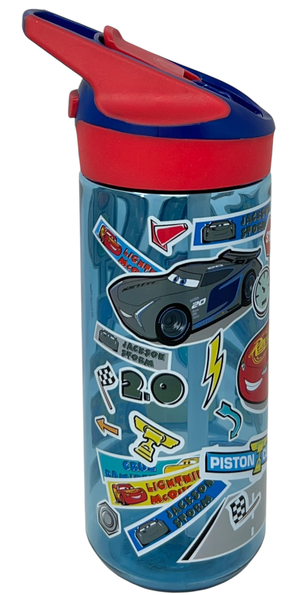 Borraccia Tritan Cars Bottiglia 620 Ml con Apertura Pop-Up - 86698
