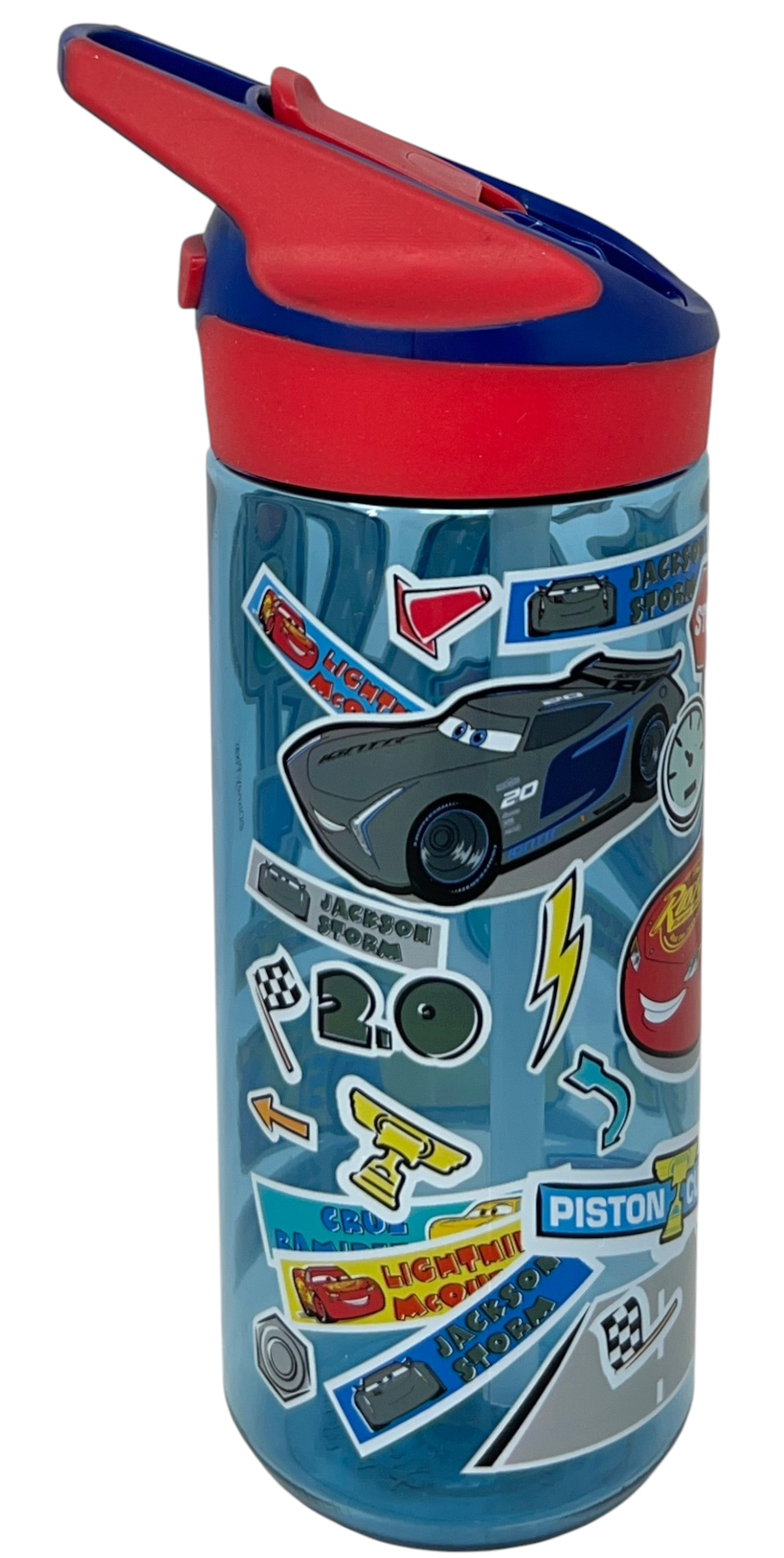 Borraccia Tritan Cars Bottiglia 620 Ml con Apertura Pop-Up - 86698