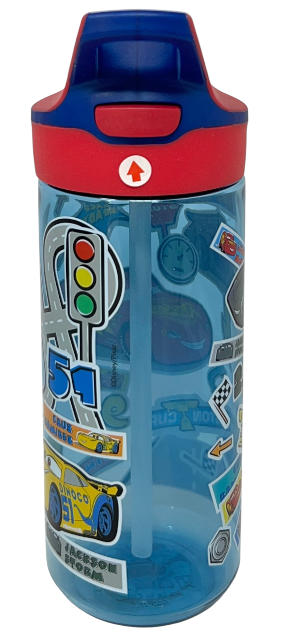 Borraccia Tritan Cars Bottiglia 620 Ml con Apertura Pop-Up - 86698
