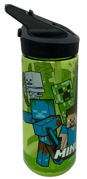 Borraccia Tritan Minecraft Bottiglia 620 Ml con Apertura Pop-Up - 86699