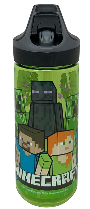 Borraccia Tritan Minecraft Bottiglia 620 Ml con Apertura Pop-Up - 86699