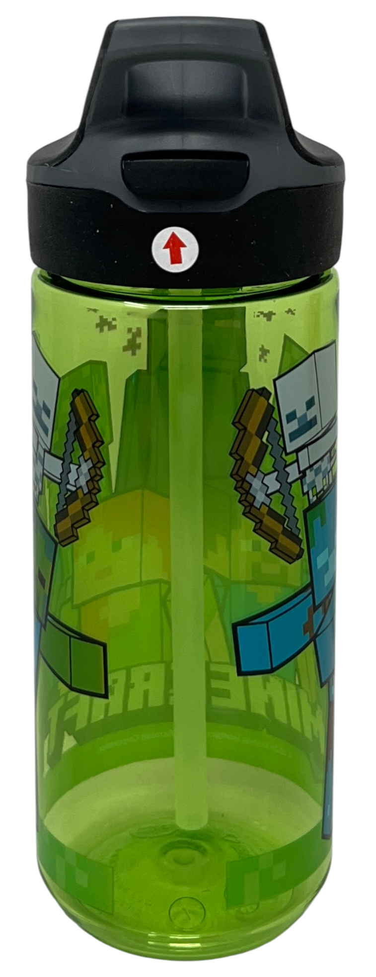 Borraccia Tritan Minecraft Bottiglia 620 Ml con Apertura Pop-Up - 86699