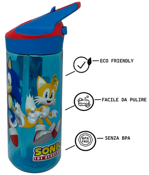 Borraccia Tritan Sonic Bottiglia 620 Ml con Apertura Pop-Up - 86700