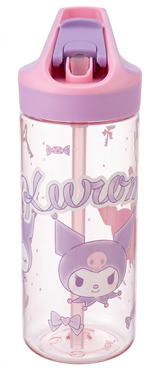 Borraccia Tritan Kuromi Snario Bottiglia 620 Ml con Apertura Pop-Up - 86703
