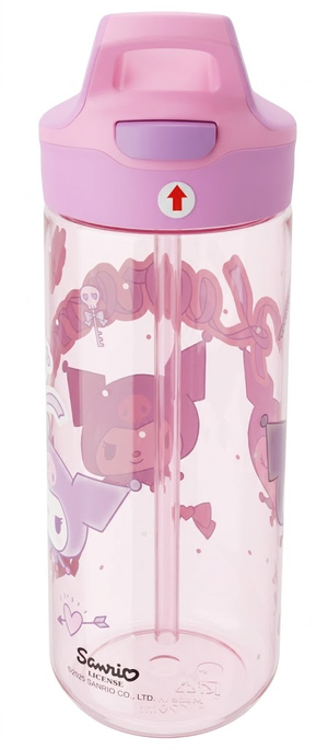 Borraccia Tritan Kuromi Snario Bottiglia 620 Ml con Apertura Pop-Up - 86703