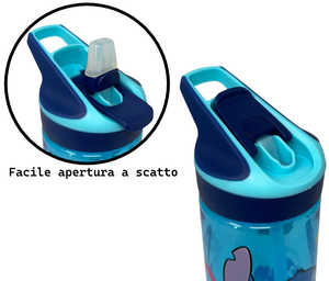 Borraccia Tritan Stitch DISNEY Bottiglia 620 Ml con Apertura Pop-Up - 86707