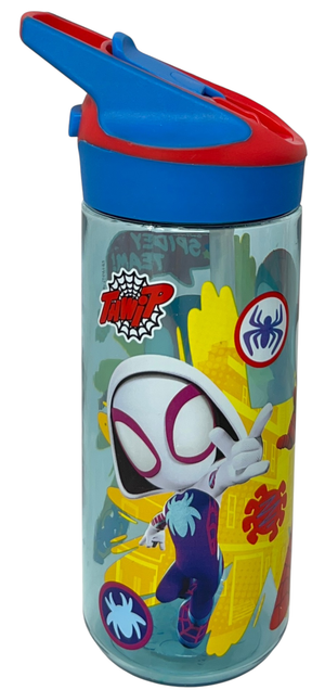 Borraccia Tritan Spidey Bottiglia 620 Ml con Apertura Pop-Up - 86708