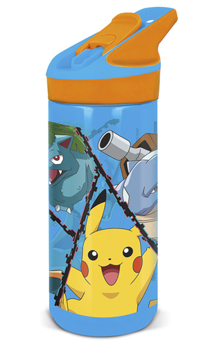 Borraccia Tritan Pikachu Bottiglia 620 Ml con Apertura Pop-Up - 86696