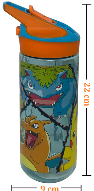 Borraccia Tritan Pikachu Bottiglia 620 Ml con Apertura Pop-Up - 86696