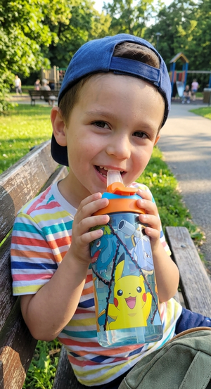 Borraccia Tritan Pikachu Bottiglia 620 Ml con Apertura Pop-Up - 86696