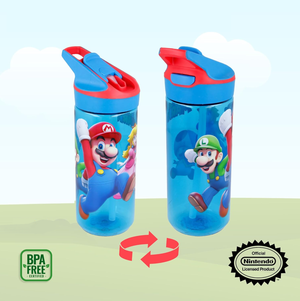 Borraccia Tritan Super Mario Bottiglia 620 Ml con Apertura Pop-Up - 86697