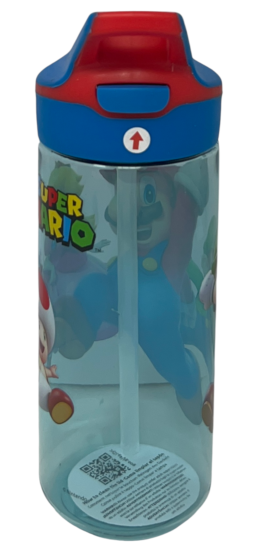 Borraccia Tritan Super Mario Bottiglia 620 Ml con Apertura Pop-Up - 86697