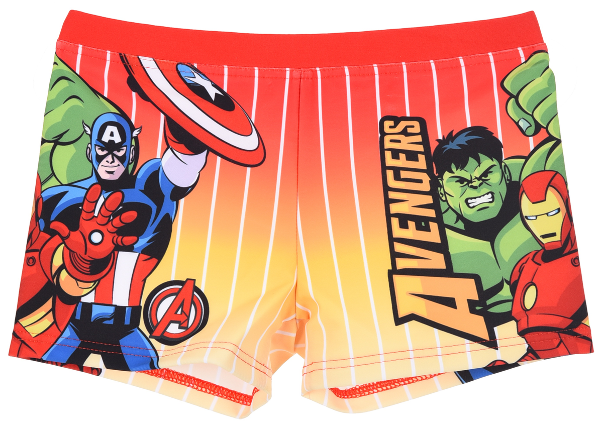 Costume da Bagno Avengers MARVEL Modello Parigamba Boxer Mare Piscina Bambino - Ez18108rosso