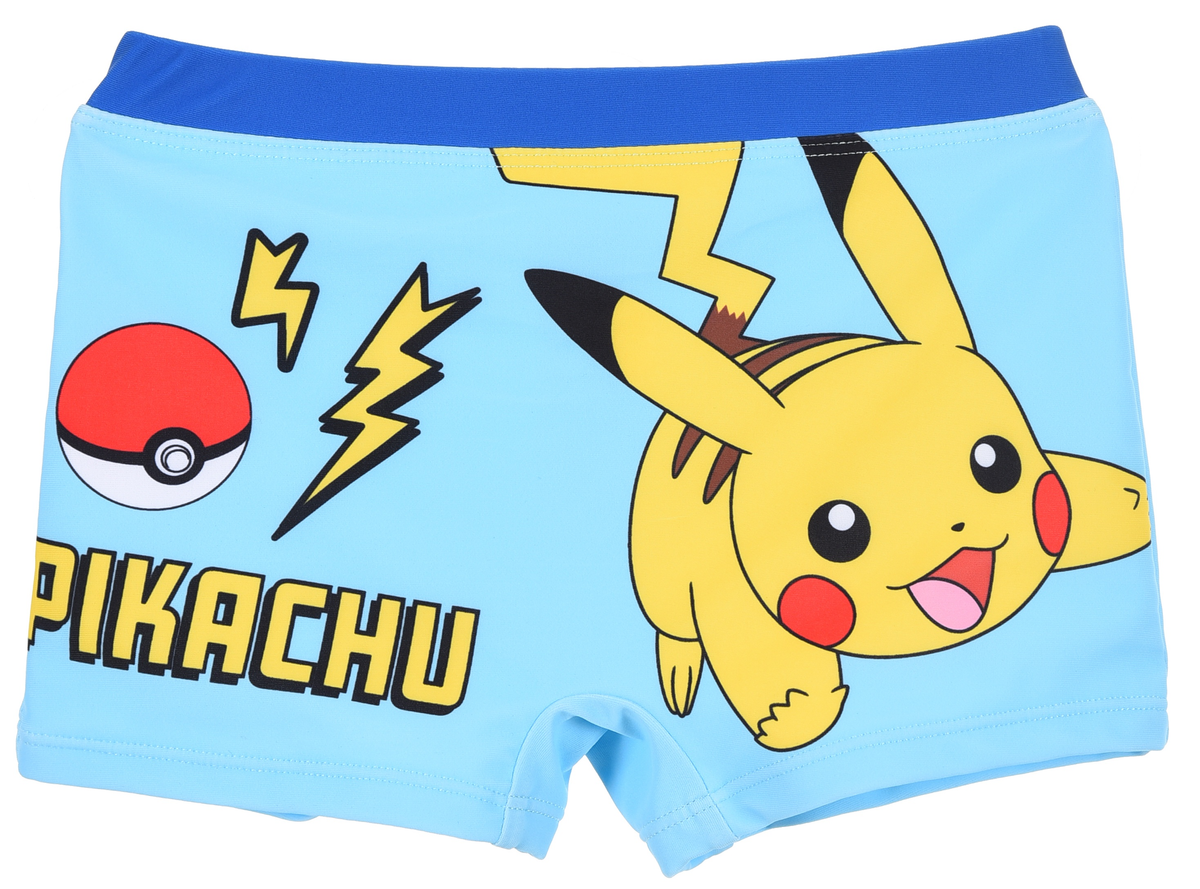 Costume da Bagno Pikachu Pokémon Modello Parigamba Boxer Mare Piscina Bambino - Ez18132celeste