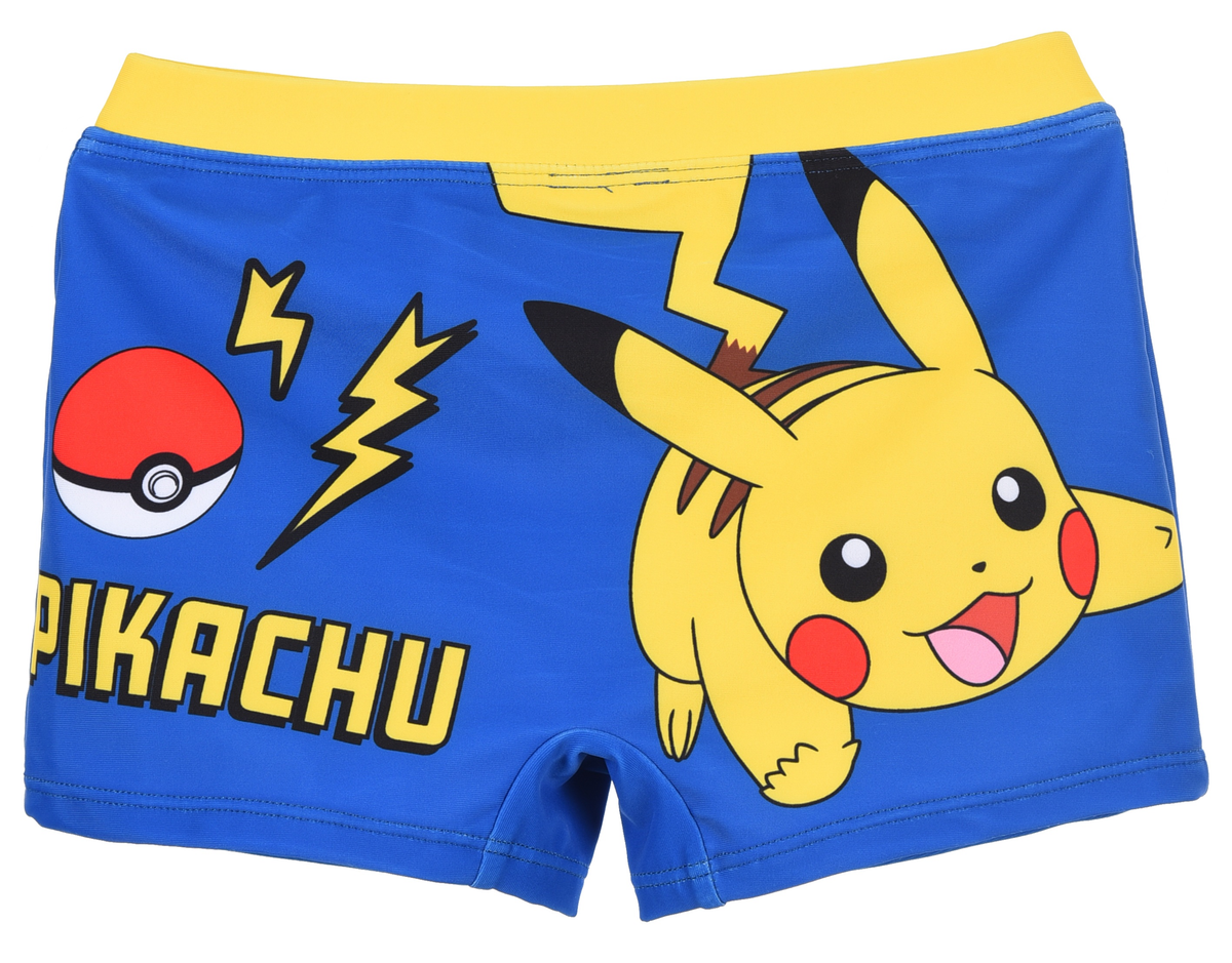 Costume da Bagno Pikachu Pokémon Modello Parigamba Boxer Mare Piscina Bambino - Ez18132blu