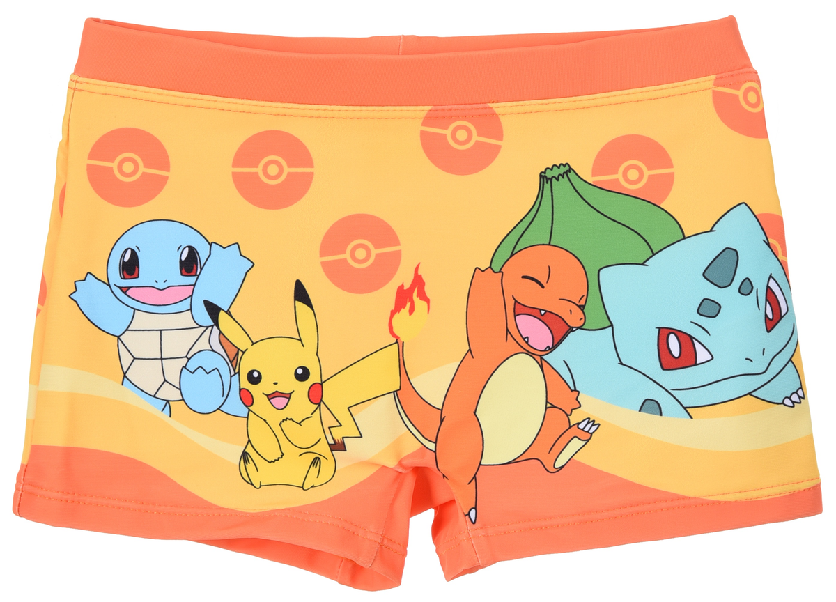 Costume da Bagno Pokémon Modello Parigamba Boxer Mare Piscina Bambino - Ez18133arancio