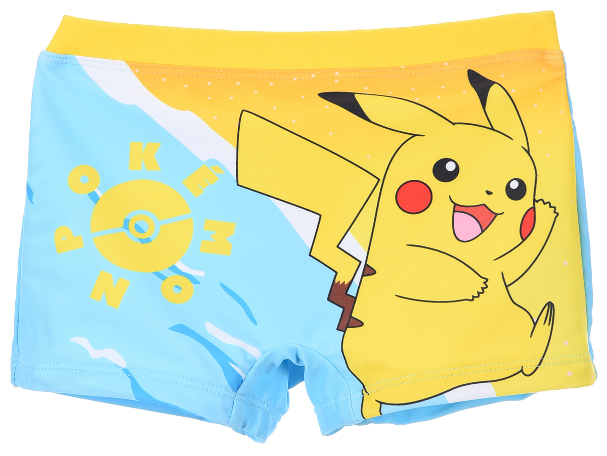 Costume da Bagno Pikachu Pokémon Modello Parigamba Boxer Mare Piscina Bambino - Ez18130celeste