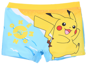 Costume da Bagno Pikachu Pokémon Modello Parigamba Boxer Mare Piscina Bambino - Ez18130celeste