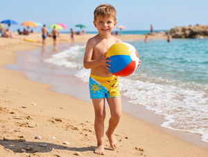 Costume da Bagno Pikachu Pokémon Modello Parigamba Boxer Mare Piscina Bambino - Ez18130celeste