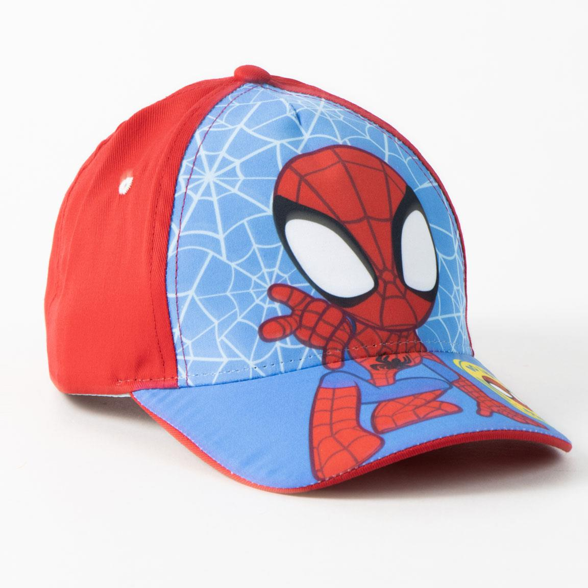 Cappello Spidey DISNEY Berretto Estivo con Visiera Regolabile Bambino 51 CM - 0710rosso