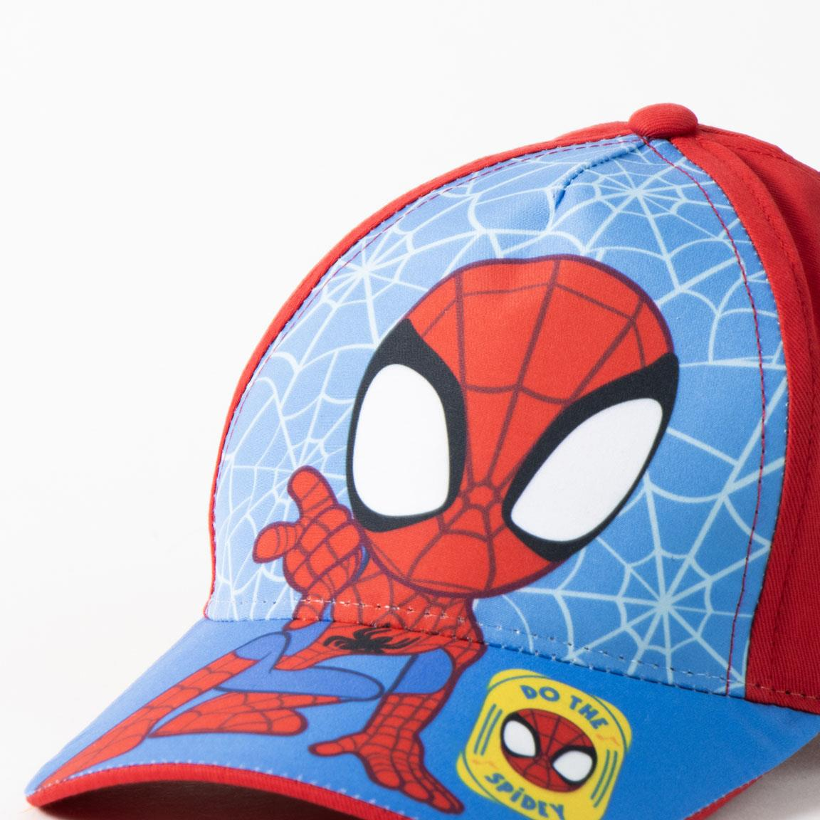 Cappello Spidey DISNEY Berretto Estivo con Visiera Regolabile Bambino 51 CM - 0710rosso