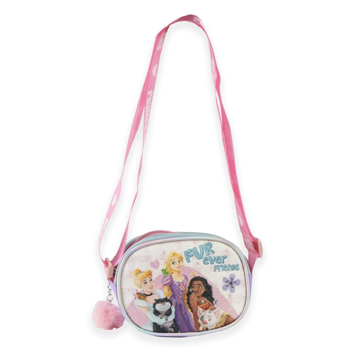 Borsa Passeggio Principesse DISNEY Glitter con Tracolla Regolabile - 6437