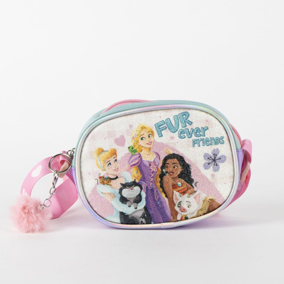 Borsa Passeggio Principesse DISNEY Glitter con Tracolla Regolabile - 6437
