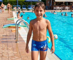 Costume da Bagno Sonic the Hedgehog Modello Parigamba Boxer Mare Piscina Bambino - Ez18145blu