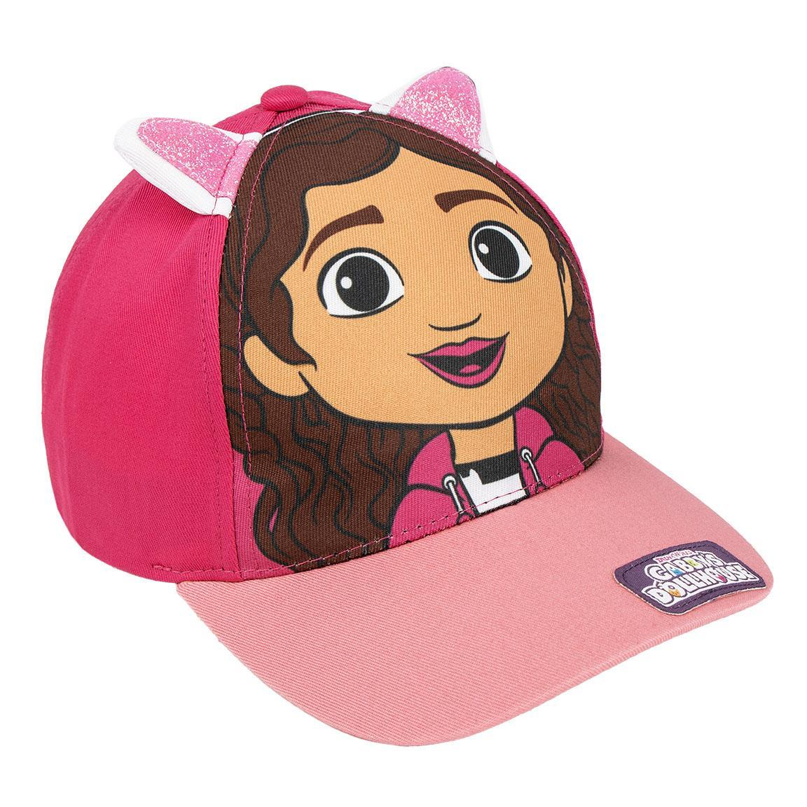 Cappello Gabby Dollhouse con Orecchie 3d Berretto Estivo con Visiera Regolabile Bambina 53 CM - 0447
