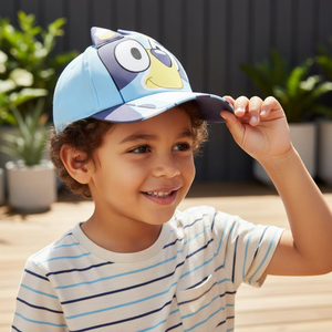 Cappello Bluey con Orecchie 3d Berretto Estivo con Visiera Regolabile Bambini 53 CM - 0127