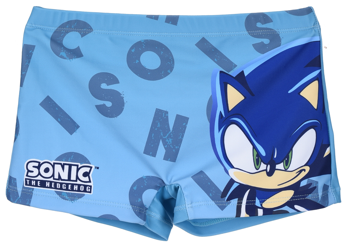 Costume da Bagno Sonic the Hedgehog Boxer Mare Piscina Modello Parigamba Bambino - Ez18146turchese