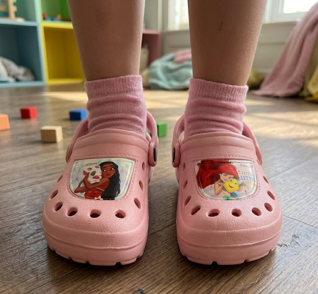 Crocs Principesse DISNEY Ciabatte con Cinturino per Mare Piscina - 7270rosa