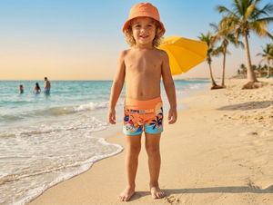 Costume da Bagno Paw Patrol Modello Parigamba Boxer Mare Piscina Bambino - Ez18127arancio