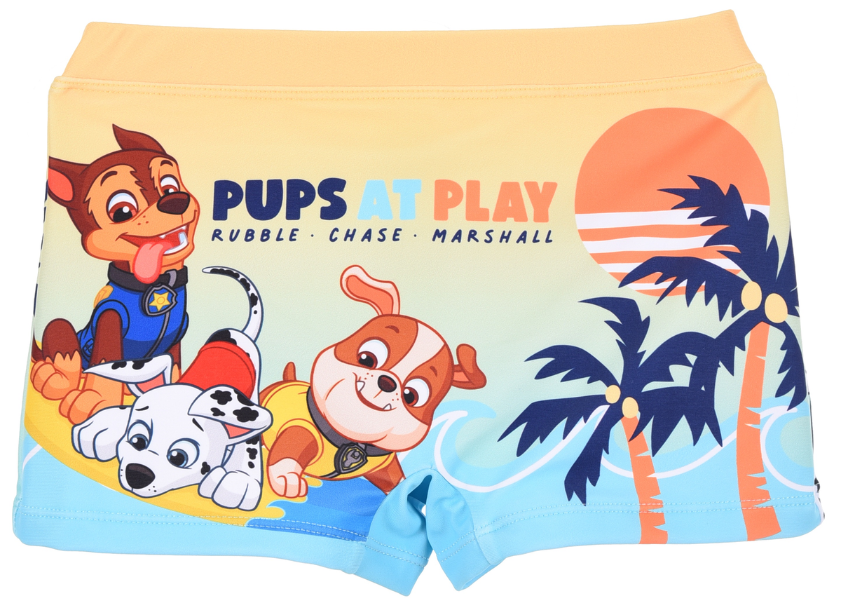 Costume da Bagno Paw Patrol Modello Parigamba Boxer Mare Piscina Bambino - Ez18127giallo