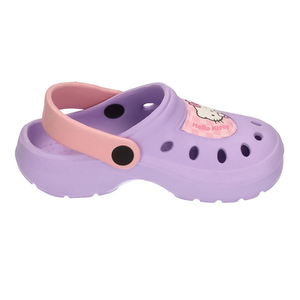 Ciabatte Hello Kitty Modello Crocs in Eva con Cinturino Bambina Piscina Mare - 7272lilla
