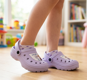 Ciabatte Frozen Modello Crocs in Eva con Cinturino Bambina Piscina Mare - 6438lilla