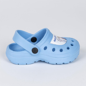 Ciabatte Frozen Modello Crocs in Eva con Cinturino Bambina Piscina Mare - 6438celeste