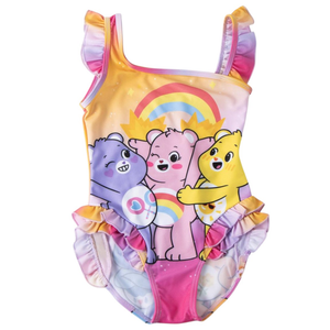 Costume da Bagno Orsetti Del Cuore Intero Mare Piscina per Bambine Elasticizzato - 3301