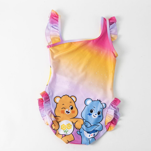 Costume da Bagno Orsetti Del Cuore Intero Mare Piscina per Bambine Elasticizzato - 3301