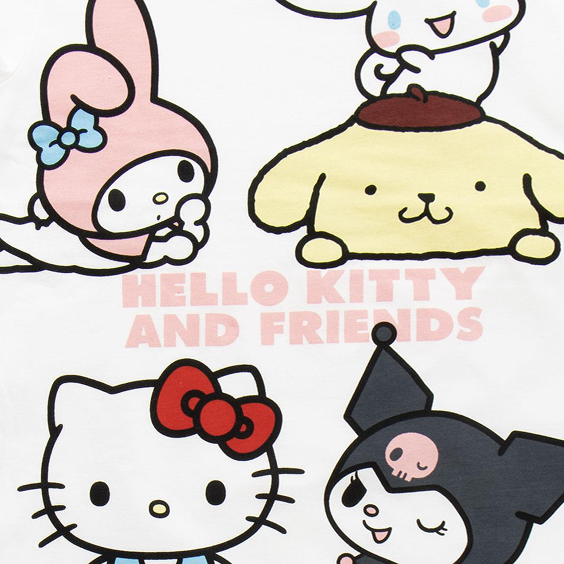 Pigiama Corto Estivo Hello Kitty Sanrio T-Shirt e Pantaloncini Shorts in Cotone - 3239