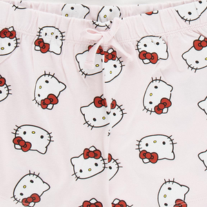 Pigiama Corto Estivo Hello Kitty Sanrio T-Shirt e Pantaloncini Shorts in Cotone - 3239