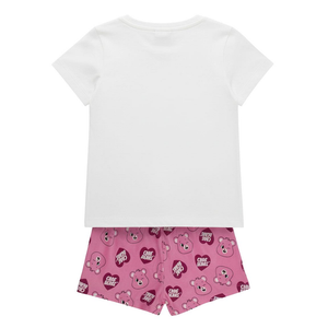 Pigiama Corto Estivo Orsetti Del Cuore T-Shirt e Pantaloncini Shorts in Cotone - 3195