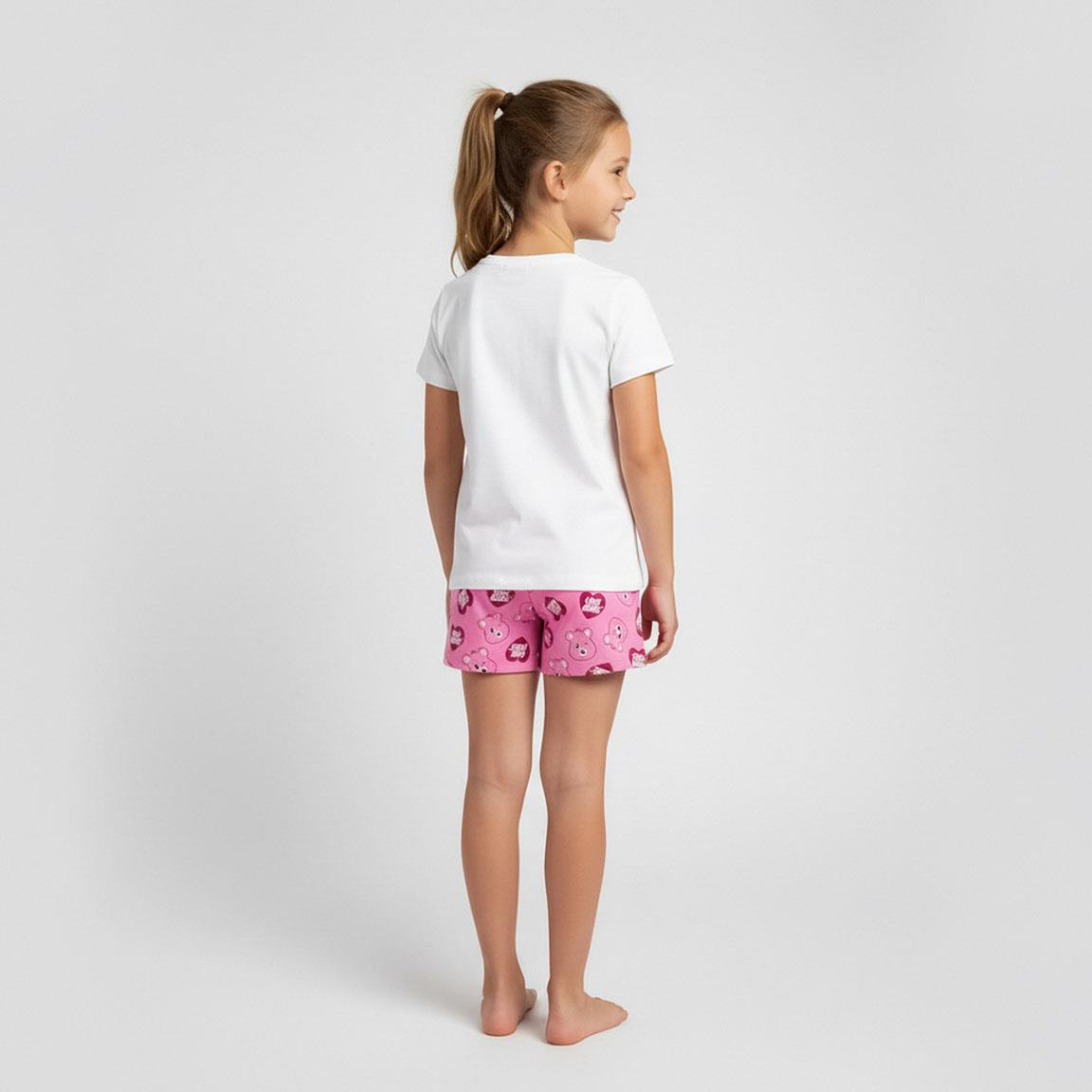 Pigiama Corto Estivo Orsetti Del Cuore T-Shirt e Pantaloncini Shorts in Cotone - 3195
