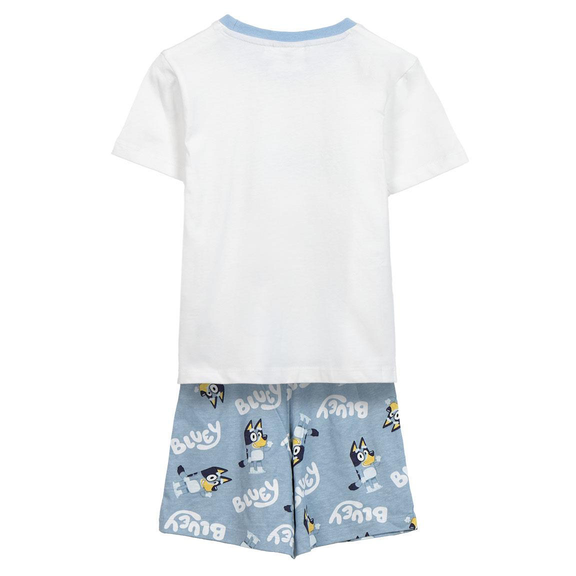 Pigiama Corto Estivo Bluey T-Shirt e Pantaloncini Shorts in Cotone - 2791