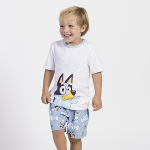 Pigiama Corto Estivo Bluey T-Shirt e Pantaloncini Shorts in Cotone - 2791