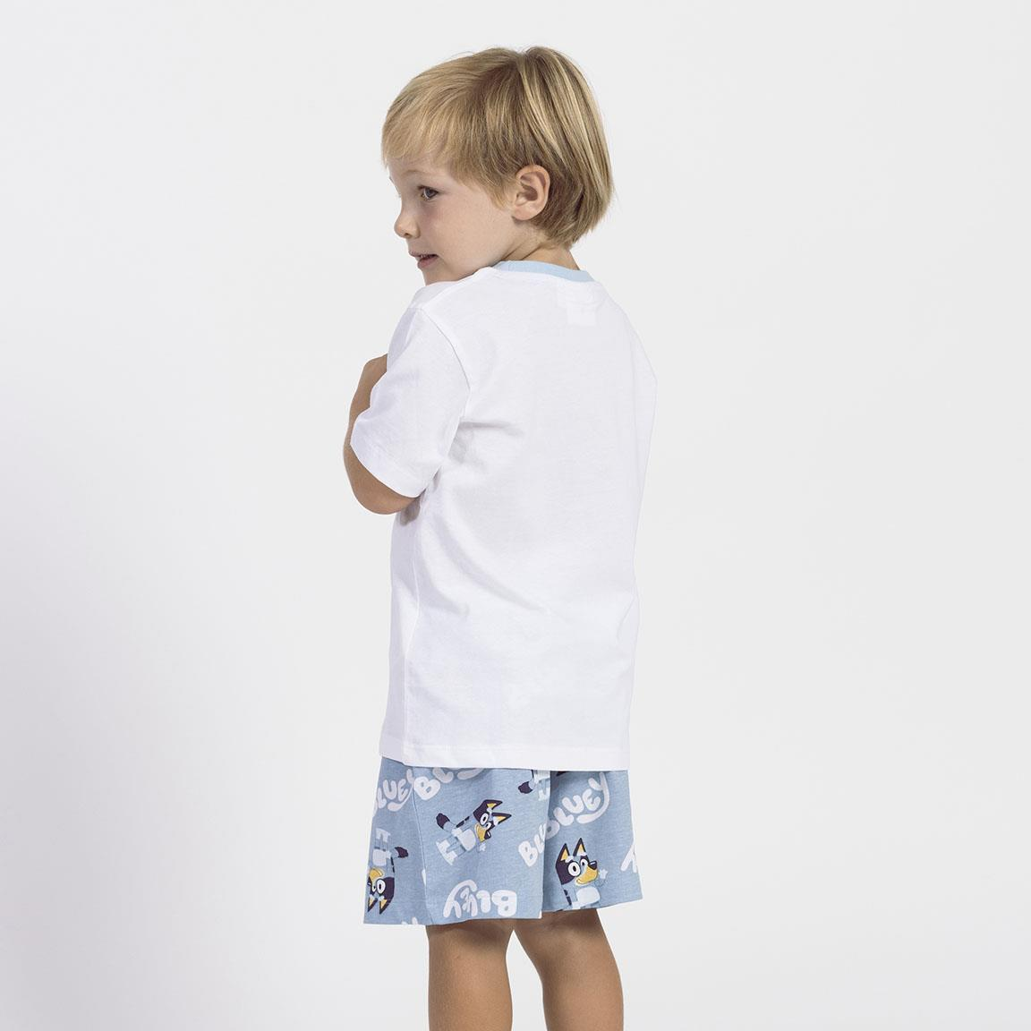 Pigiama Corto Estivo Bluey T-Shirt e Pantaloncini Shorts in Cotone - 2791